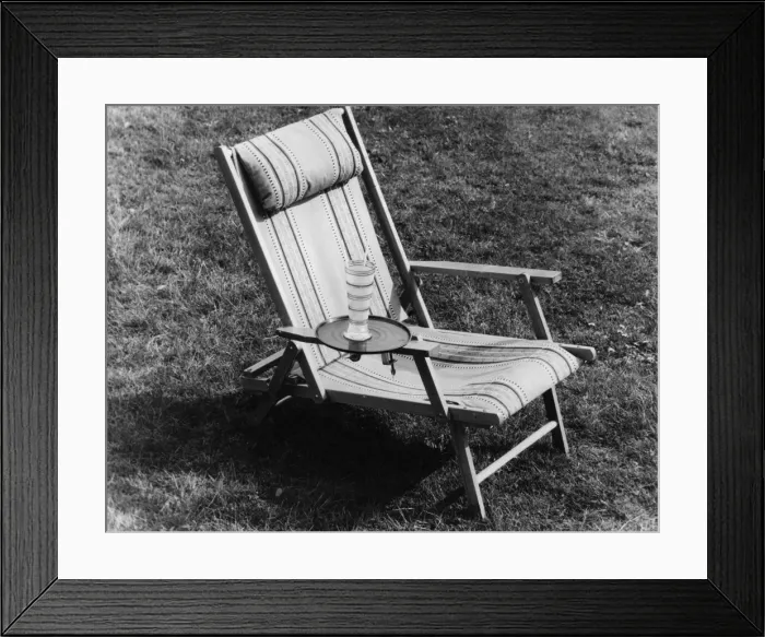 Framed Print : Deckchair Tray Framed Print : Deckchair Tray