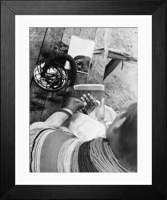 Framed Print : Red Indian Hair Care Framed Print : Red Indian Hair Care