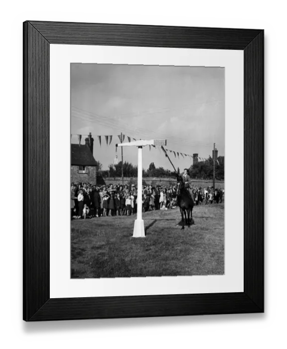 Framed Print : Playing Quintain Framed Print : Playing Quintain