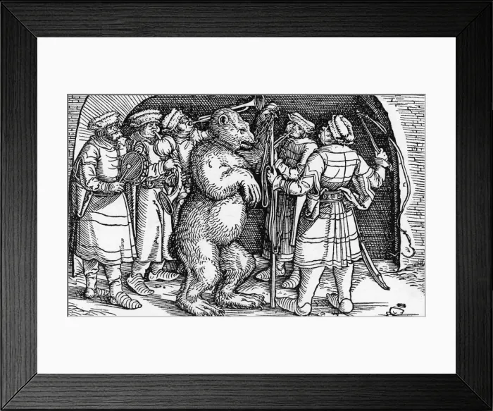 Framed Print : Performing Bear, Germany Framed Print : Performing Bear, Germany