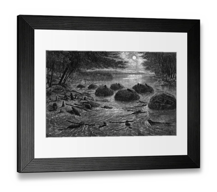 Framed Print : Beaver Village Framed Print : Beaver Village
