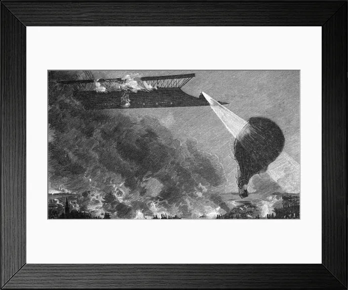 Framed Print : Attack on Balloon Framed Print : Attack on Balloon