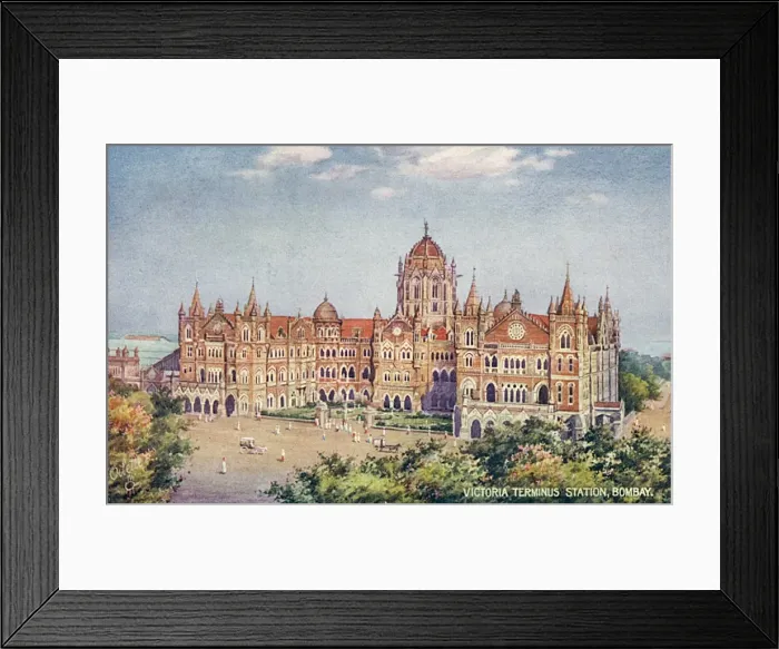 Framed Print : Victoria Station, Bombay Framed Print : Victoria Station, Bombay