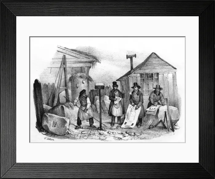 Framed Print : French Architect on Site Framed Print : French Architect on Site