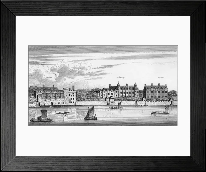 Framed Print : Durham House Etc Framed Print : Durham House Etc