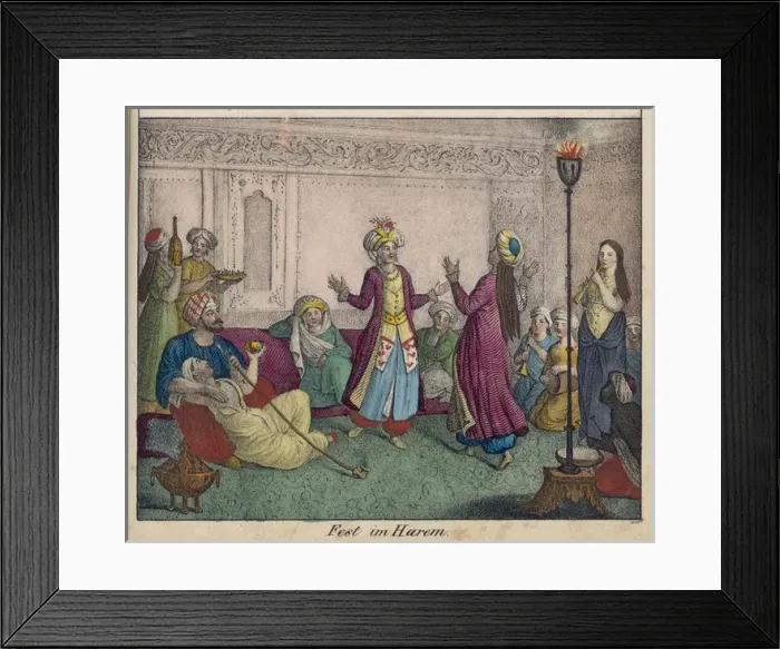 Framed Print : Dancing in Harem Framed Print : Dancing in Harem