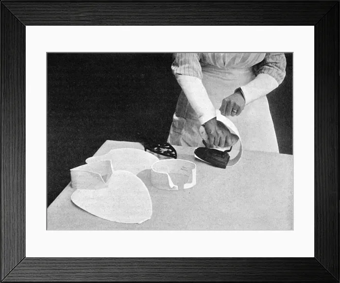Framed Print : Ironing Collars Framed Print : Ironing Collars