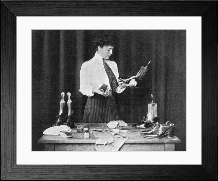 Framed Print : Polishing Shoes Framed Print : Polishing Shoes