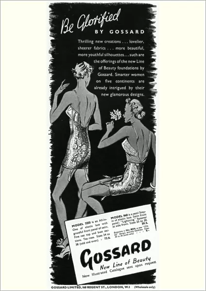 Advert for Gossard corsets 1937