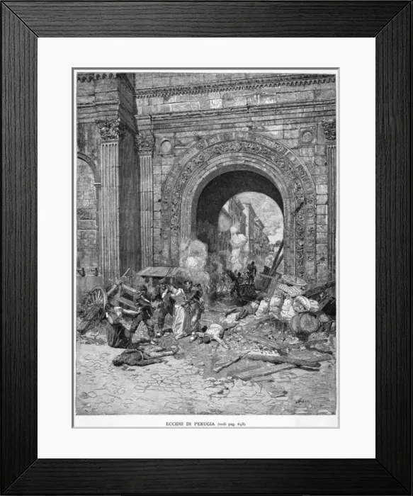 Framed Print : Massacre of Perugia Framed Print : Massacre of Perugia
