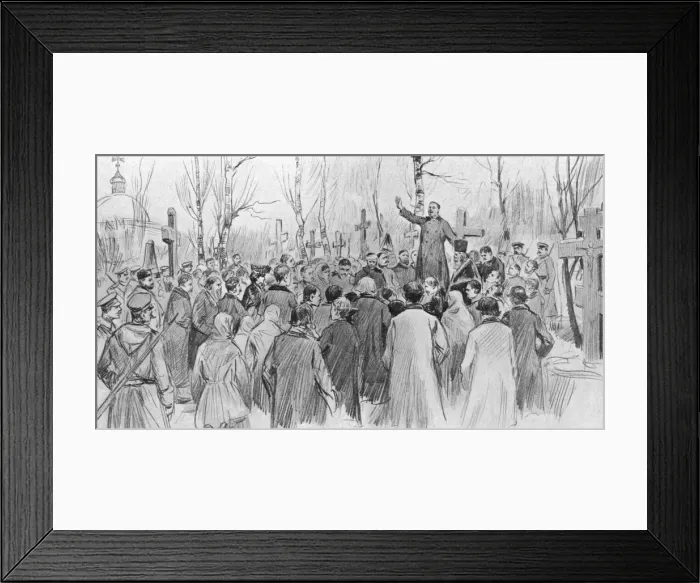 Framed Print : Funeral of Victim Framed Print : Funeral of Victim