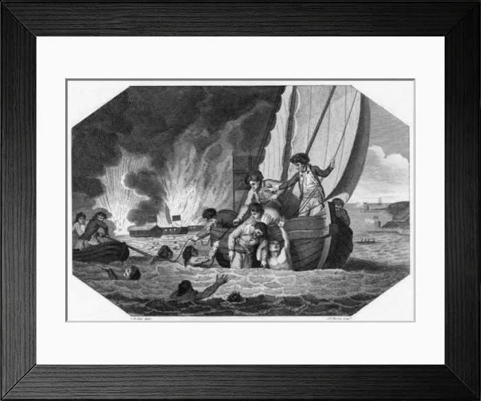 Framed Print : Siege of Gibraltar - 4 Framed Print : Siege of Gibraltar - 4