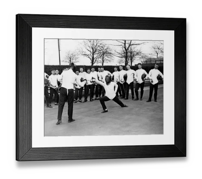 Framed Print : Fencing Soldiers Framed Print : Fencing Soldiers