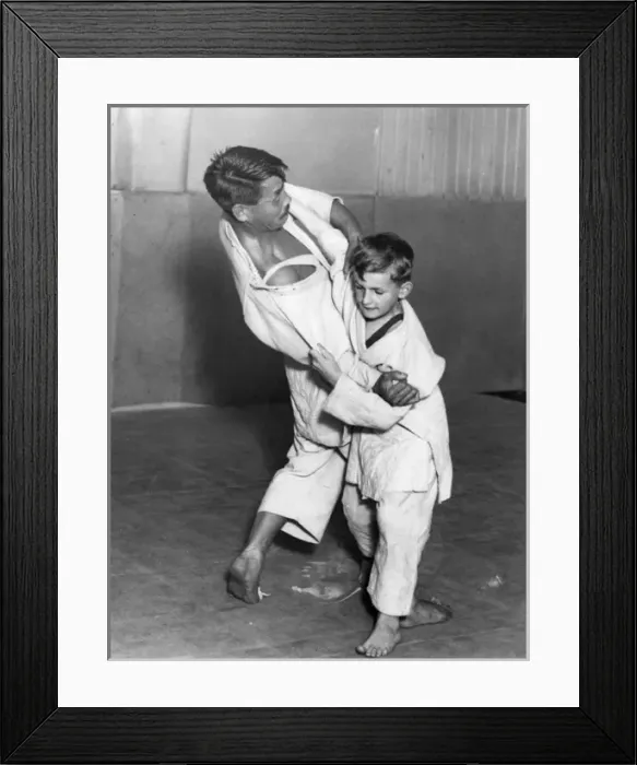 Framed Print : Jujitsu Boy Framed Print : Jujitsu Boy