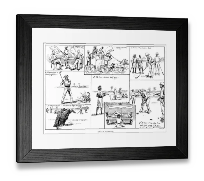 Framed Print : Golf in Calcutta Framed Print : Golf in Calcutta