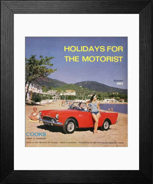 Framed Print : Holidays For The Motorist, 1963 Framed Print : Holidays For The Motorist, 1963