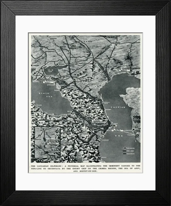 Framed Print : The Caucasian Oilfields Framed Print : The Caucasian Oilfields