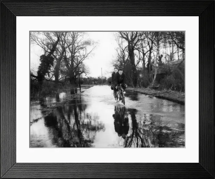 Framed Print : Flooded Country Lane Framed Print : Flooded Country Lane