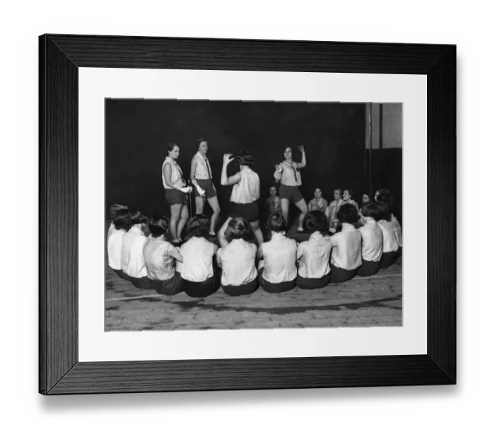 Framed Print : Fencing Girls Framed Print : Fencing Girls