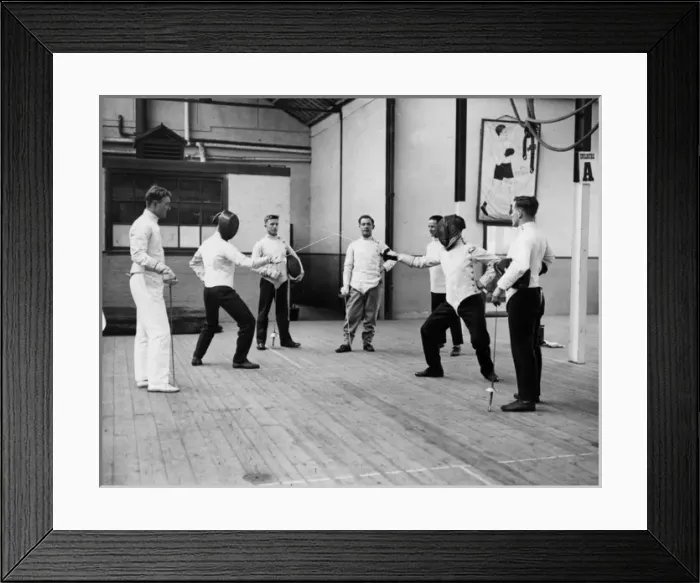 Framed Print : Fencing Airmen Framed Print : Fencing Airmen