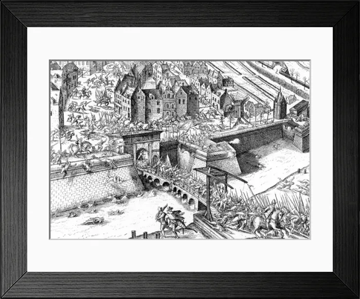 Framed Print : Assault on Antwerp Framed Print : Assault on Antwerp