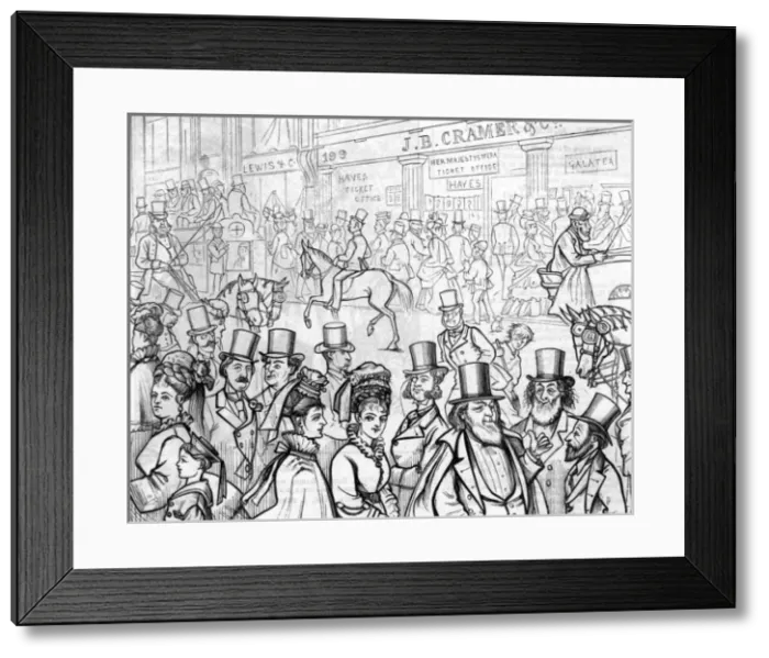 Framed Print : Regent Street People Framed Print : Regent Street People