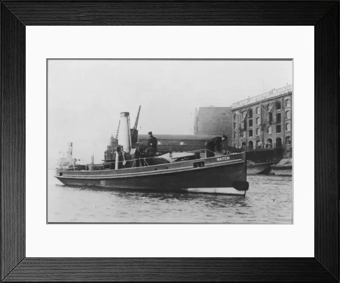 Framed Print : Police Launch - Wapping Framed Print : Police Launch - Wapping