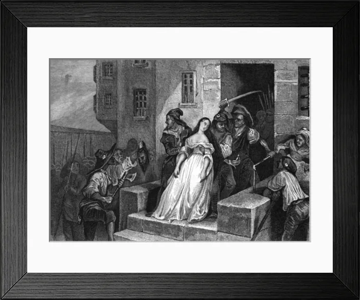Framed Print : Lamballe Murdered - 2 Framed Print : Lamballe Murdered - 2