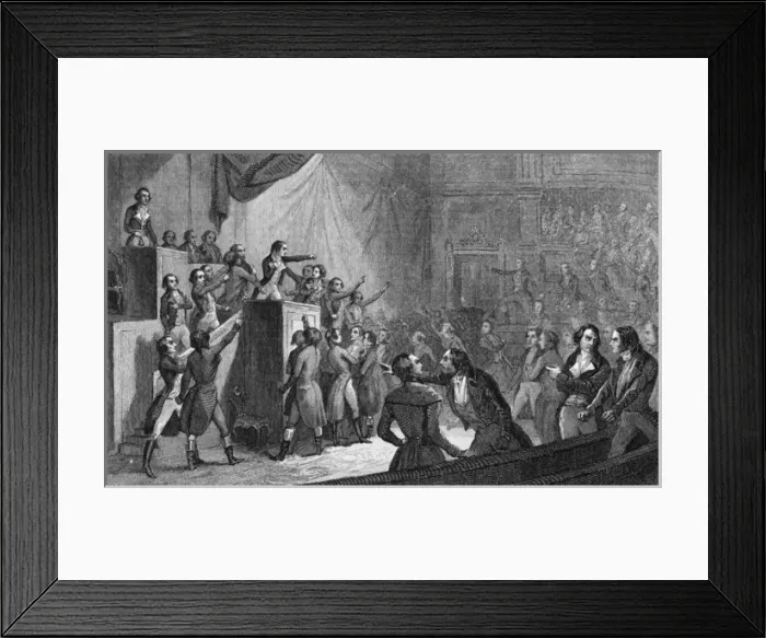 Framed Print : Fall of Robespierre Framed Print : Fall of Robespierre