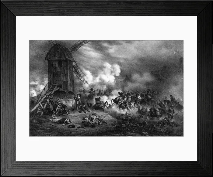 Framed Print : Fighting at Montmartre Framed Print : Fighting at Montmartre