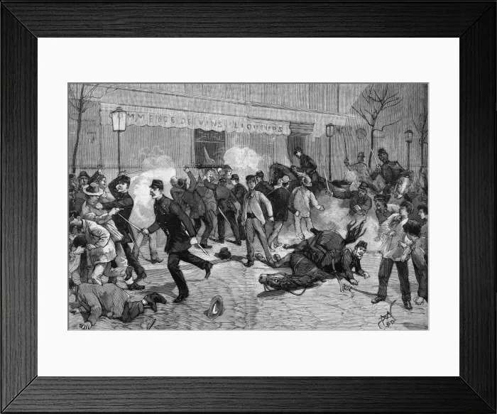 Framed Print : Riots in Clichy Framed Print : Riots in Clichy