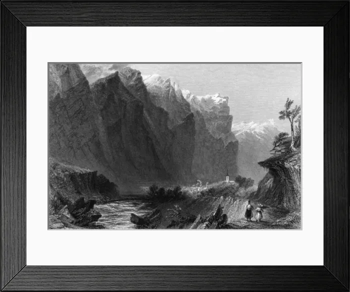 Framed Print : PALONS. Palons, Val Fressiniere Date: 1836 Framed Print : PALONS. Palons, Val Fressiniere Date: 1836