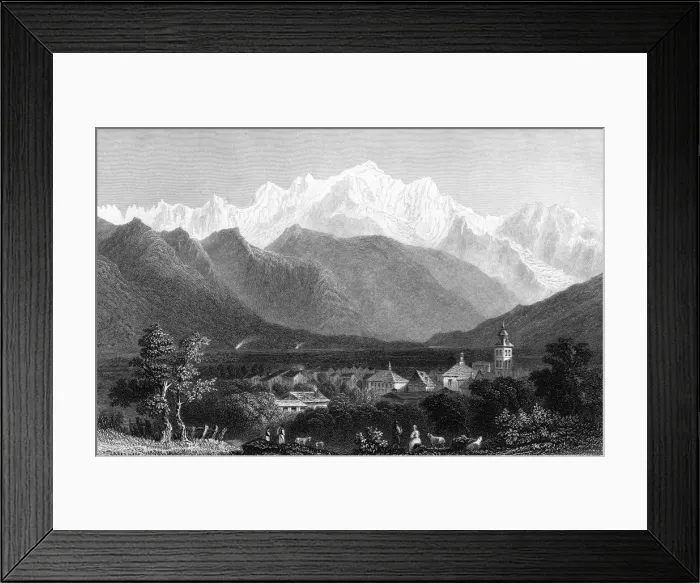 Framed Print : France Mont Blanc Framed Print : France Mont Blanc