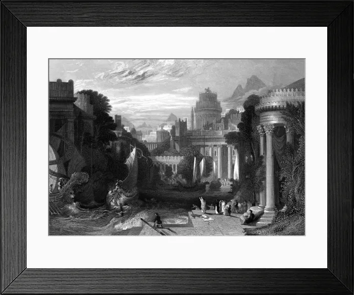 Framed Print : Greek Harbour Framed Print : Greek Harbour