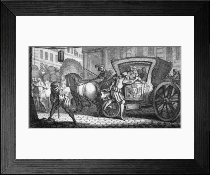 Framed Print : Henri IV Assassinated Framed Print : Henri IV Assassinated