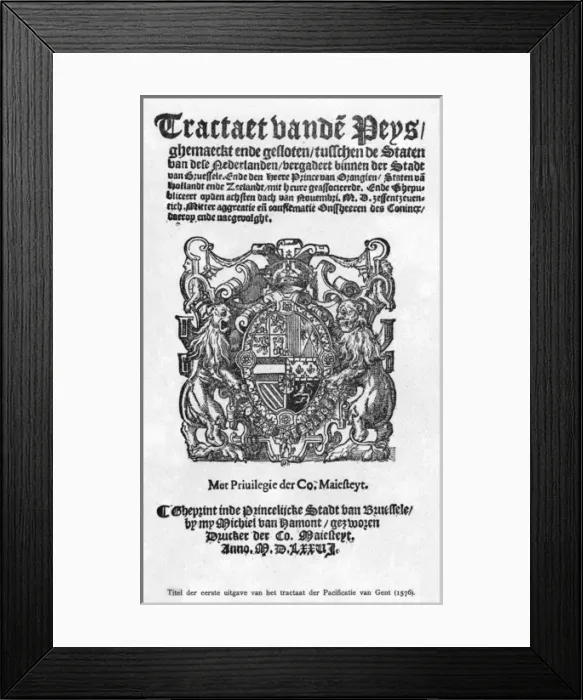 Framed Print : Pacification of Ghent Framed Print : Pacification of Ghent