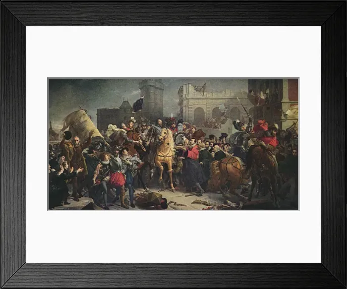 Framed Print : Henri IV Enters Paris Framed Print : Henri IV Enters Paris