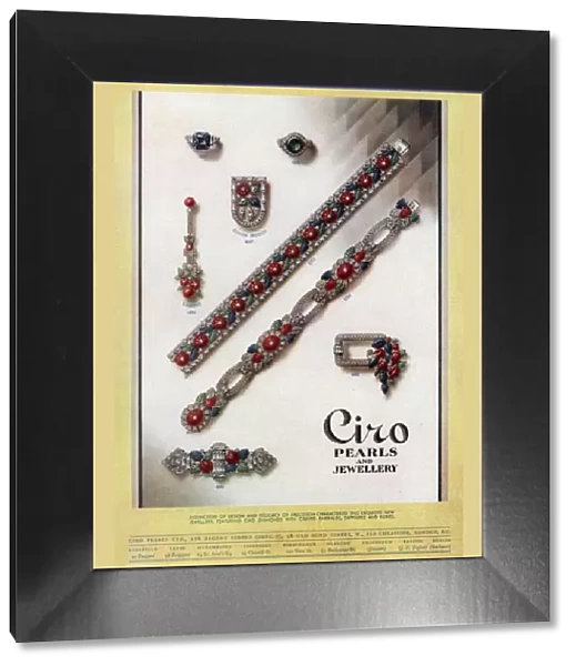 Advert for Ciro jewellery 1930
