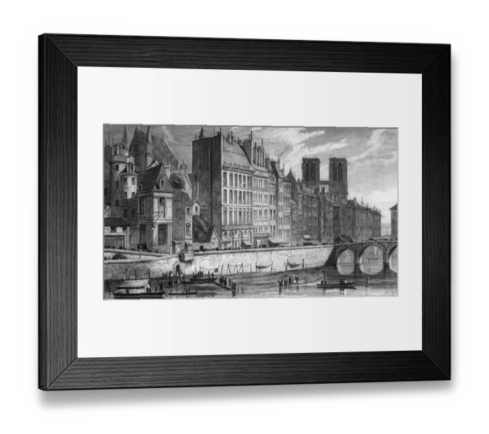 Framed Print : Paris Quai Des Orfevres
