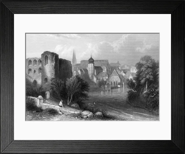 Framed Print : Germany Hallean Saale Framed Print : Germany Hallean Saale