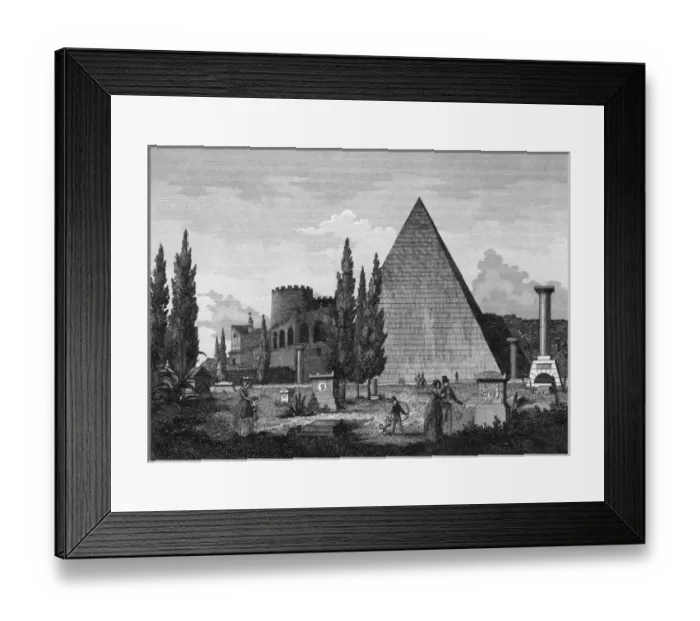 Framed Print : Italy Rome Piramide Framed Print : Italy Rome Piramide