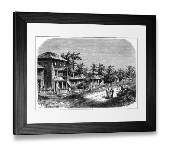Framed Print : Guyane Francaise Scene Framed Print : Guyane Francaise Scene