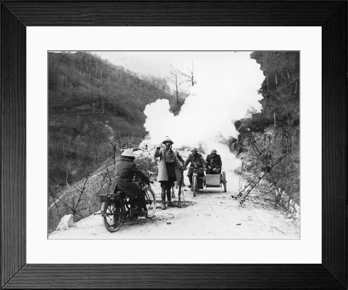 Framed Print : British front in France in 1918 Framed Print : British front in France in 1918