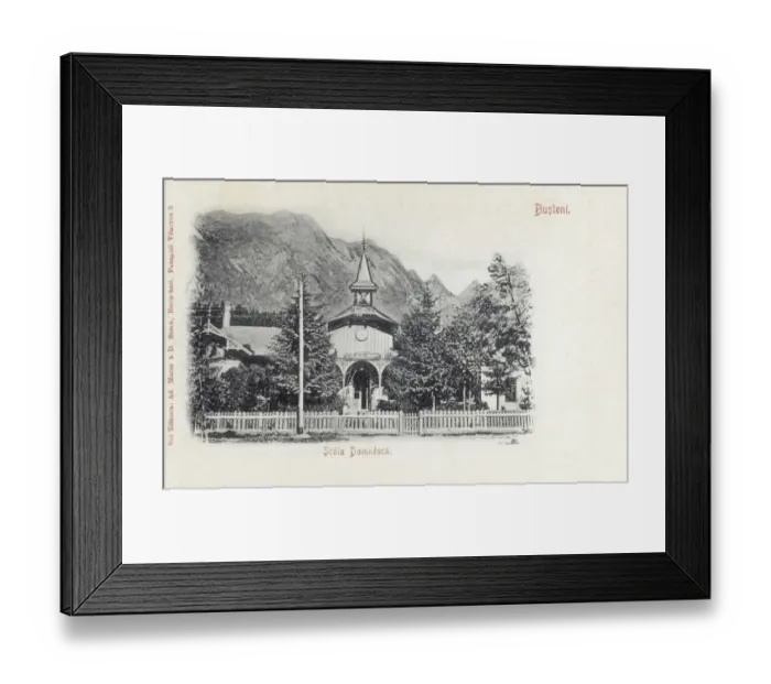 Framed Print : Romania - Busteni - Domnesca School Framed Print : Romania - Busteni - Domnesca School