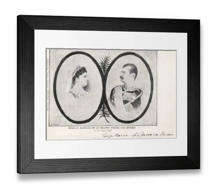 Framed Print : King and Queen of Serbia Framed Print : King and Queen of Serbia