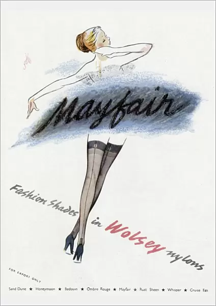 Advert for Wolsey Nylons 1950