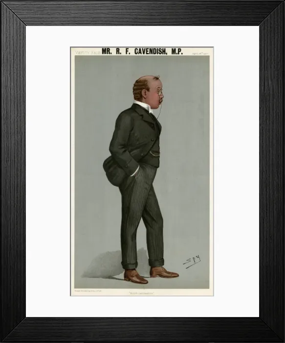 Framed Print : Lord R. F. Cavendish, Vanity Fair, Spy Framed Print : Lord R. F. Cavendish, Vanity Fair, Spy