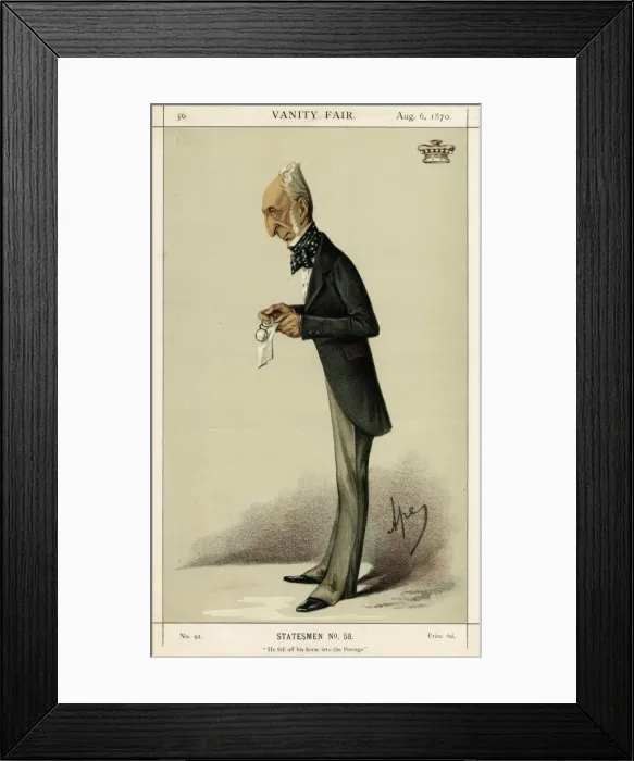 Framed Print : Lord Halifax, Vanity Fair, Ape Framed Print : Lord Halifax, Vanity Fair, Ape