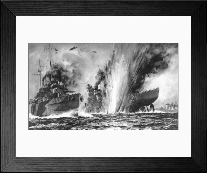 Framed Print : Bismarck battleship Framed Print : Bismarck battleship