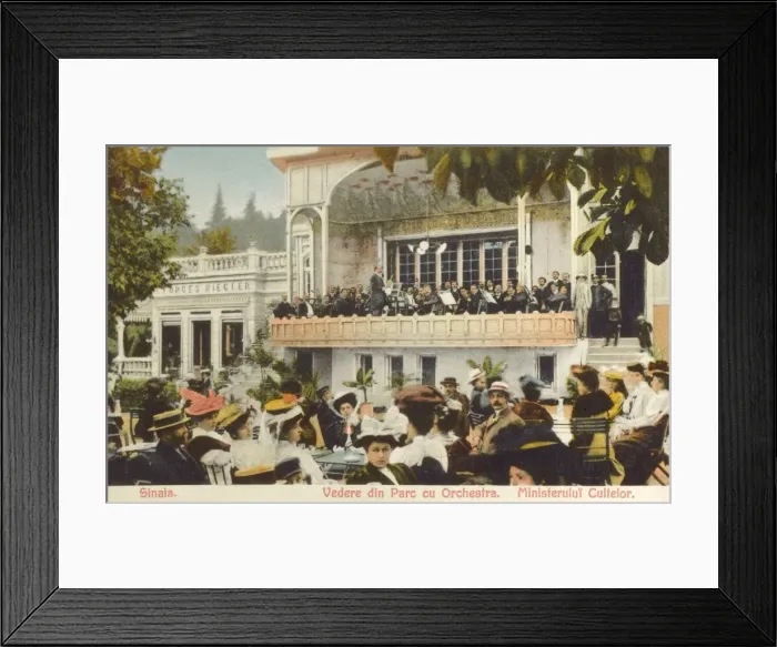 Framed Print : Sinaia - Romania - The New Market area Framed Print : Sinaia - Romania - The New Market area